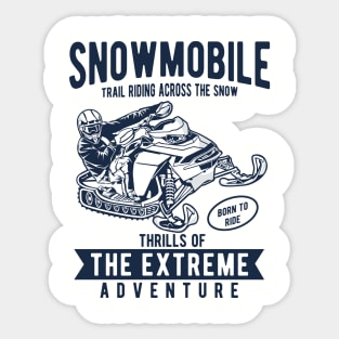 Snowmobile Sticker